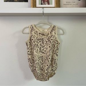 Rylee + Cru bird print onesie